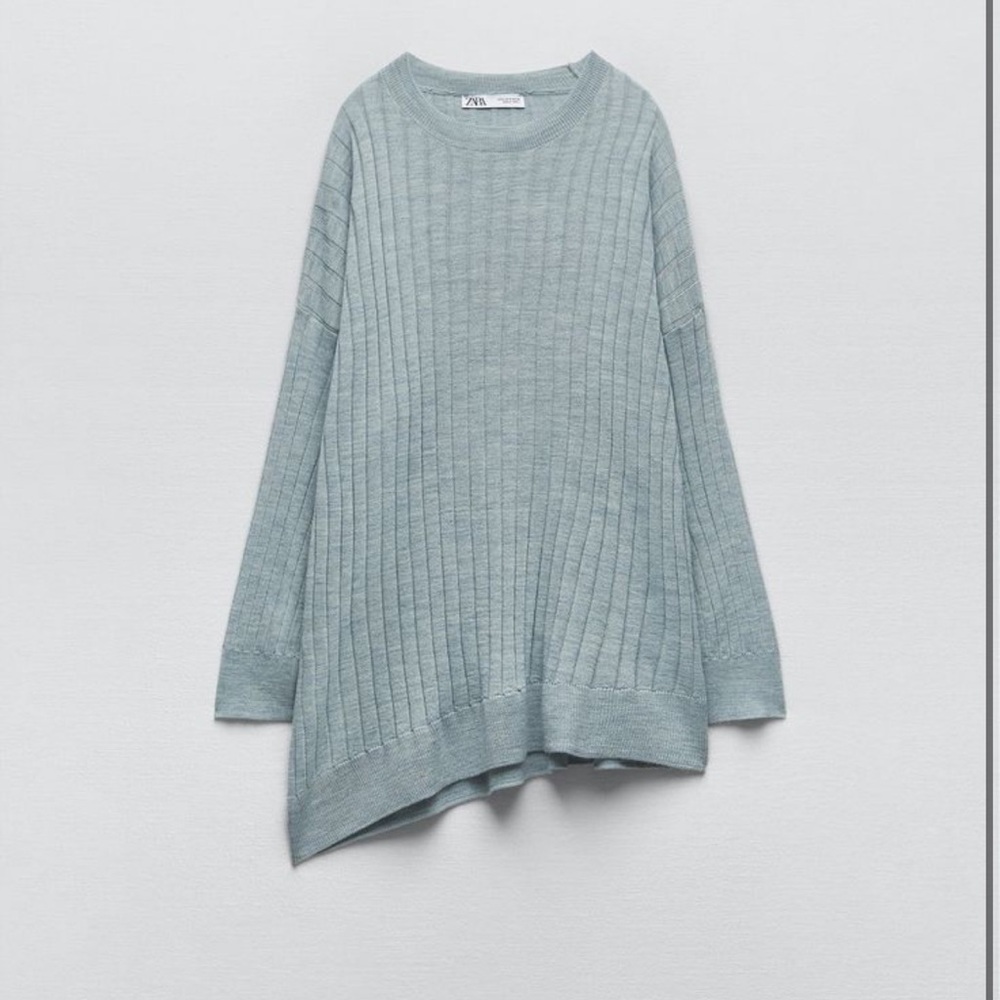 Zara Oversized Ribbed Knit Sweater
